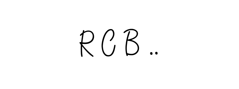 The best way (Angelique-Rose-font-FFP) to make a short signature is to pick only two or three words in your name. The name R C B .. include a total of six letters. For converting this name. R C B .. signature style 5 images and pictures png