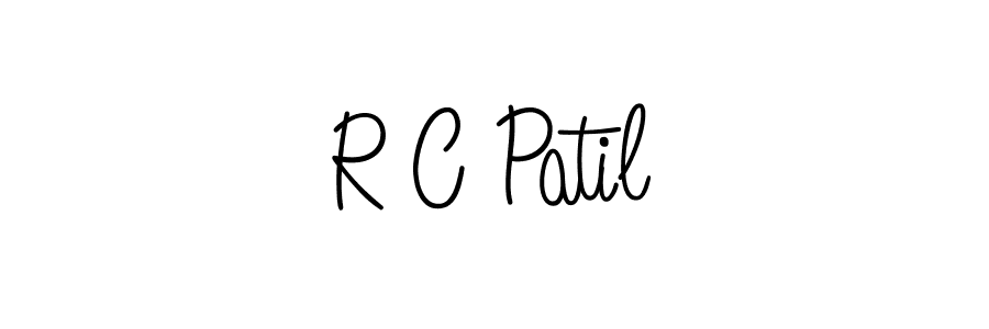 How to make R C Patil name signature. Use Angelique-Rose-font-FFP style for creating short signs online. This is the latest handwritten sign. R C Patil signature style 5 images and pictures png