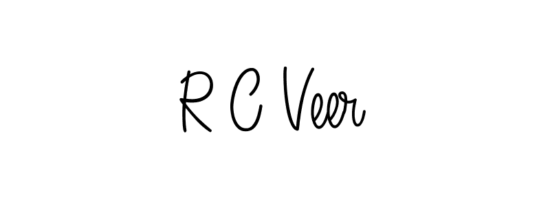 Create a beautiful signature design for name R C Veer. With this signature (Angelique-Rose-font-FFP) fonts, you can make a handwritten signature for free. R C Veer signature style 5 images and pictures png