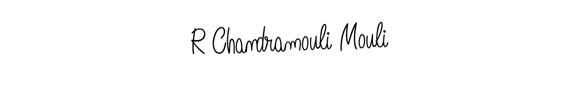 How to make R Chandramouli Mouli name signature. Use Angelique-Rose-font-FFP style for creating short signs online. This is the latest handwritten sign. R Chandramouli Mouli signature style 5 images and pictures png