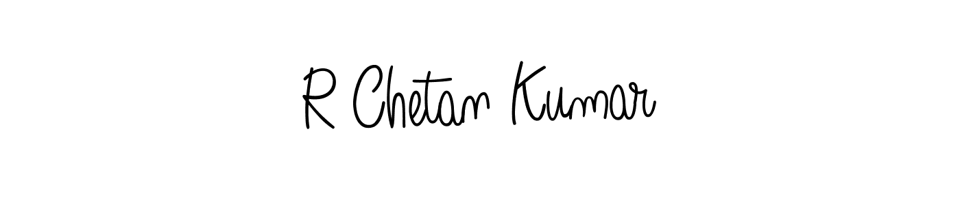 Make a beautiful signature design for name R Chetan Kumar. With this signature (Angelique-Rose-font-FFP) style, you can create a handwritten signature for free. R Chetan Kumar signature style 5 images and pictures png