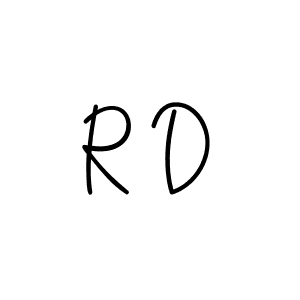 Make a beautiful signature design for name R D. With this signature (Angelique-Rose-font-FFP) style, you can create a handwritten signature for free. R D signature style 5 images and pictures png