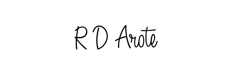 How to Draw R D Arote signature style? Angelique-Rose-font-FFP is a latest design signature styles for name R D Arote. R D Arote signature style 5 images and pictures png