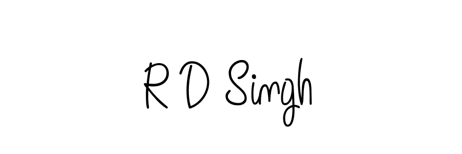 Use a signature maker to create a handwritten signature online. With this signature software, you can design (Angelique-Rose-font-FFP) your own signature for name R D Singh. R D Singh signature style 5 images and pictures png