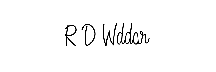 Create a beautiful signature design for name R D Wddar. With this signature (Angelique-Rose-font-FFP) fonts, you can make a handwritten signature for free. R D Wddar signature style 5 images and pictures png