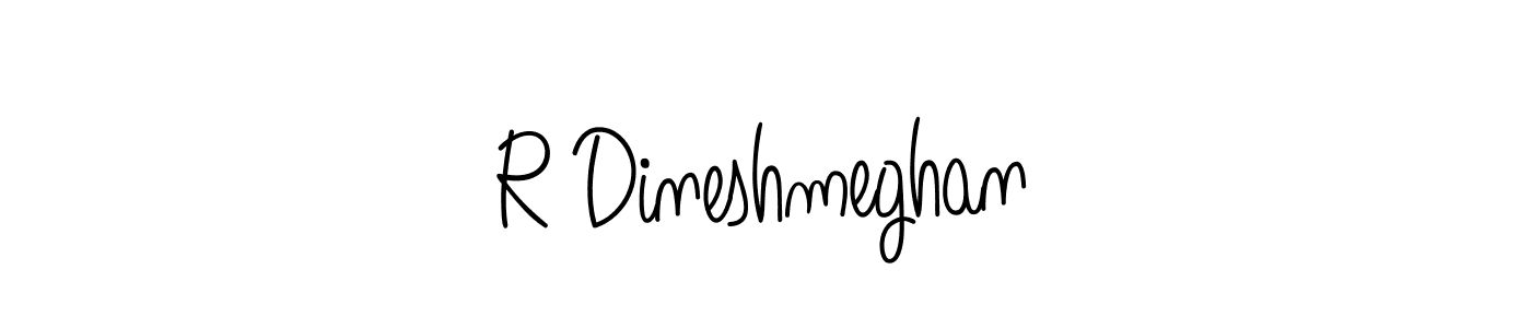 How to make R Dineshmeghan signature? Angelique-Rose-font-FFP is a professional autograph style. Create handwritten signature for R Dineshmeghan name. R Dineshmeghan signature style 5 images and pictures png