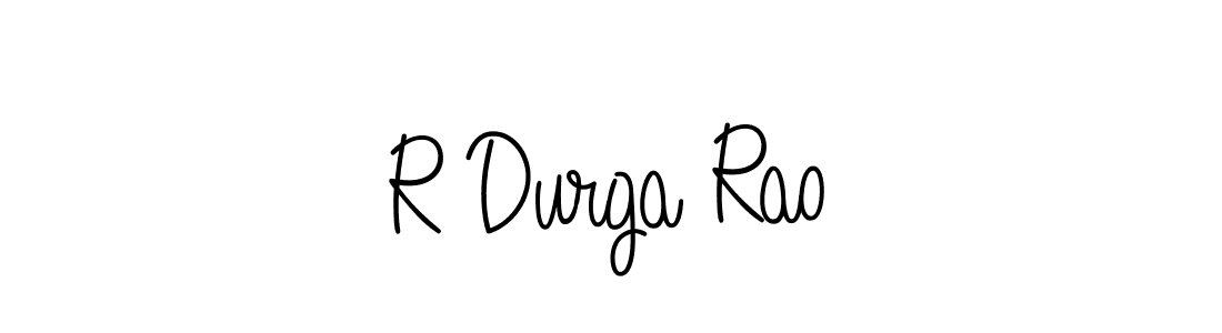 Use a signature maker to create a handwritten signature online. With this signature software, you can design (Angelique-Rose-font-FFP) your own signature for name R Durga Rao. R Durga Rao signature style 5 images and pictures png