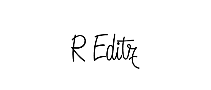 Similarly Angelique-Rose-font-FFP is the best handwritten signature design. Signature creator online .You can use it as an online autograph creator for name R Editz. R Editz signature style 5 images and pictures png