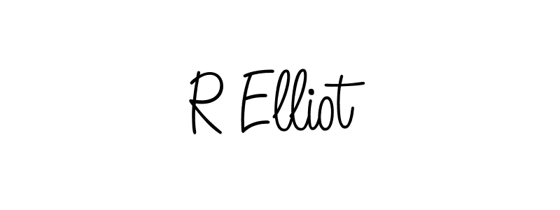 Angelique-Rose-font-FFP is a professional signature style that is perfect for those who want to add a touch of class to their signature. It is also a great choice for those who want to make their signature more unique. Get R Elliot name to fancy signature for free. R Elliot signature style 5 images and pictures png