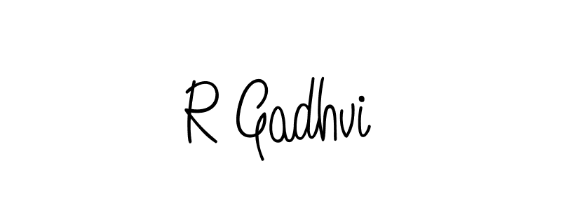 Best and Professional Signature Style for R Gadhvi. Angelique-Rose-font-FFP Best Signature Style Collection. R Gadhvi signature style 5 images and pictures png