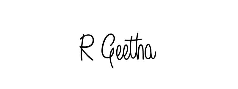 You can use this online signature creator to create a handwritten signature for the name R Geetha. This is the best online autograph maker. R Geetha signature style 5 images and pictures png