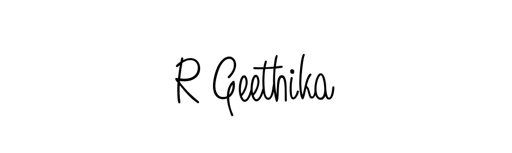 Similarly Angelique-Rose-font-FFP is the best handwritten signature design. Signature creator online .You can use it as an online autograph creator for name R Geethika. R Geethika signature style 5 images and pictures png