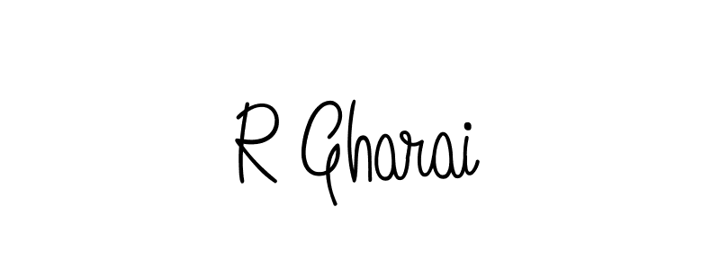 Also we have R Gharai name is the best signature style. Create professional handwritten signature collection using Angelique-Rose-font-FFP autograph style. R Gharai signature style 5 images and pictures png