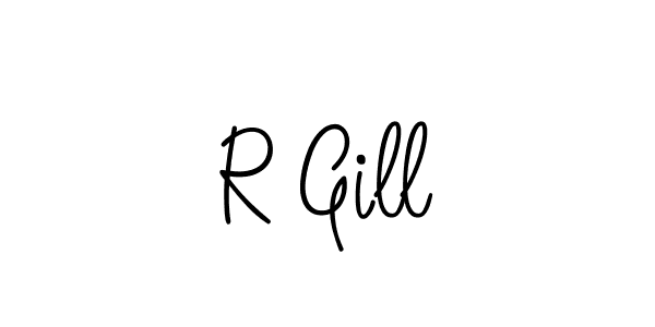 Also we have R Gill name is the best signature style. Create professional handwritten signature collection using Angelique-Rose-font-FFP autograph style. R Gill signature style 5 images and pictures png