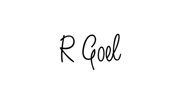 Also we have R Goel name is the best signature style. Create professional handwritten signature collection using Angelique-Rose-font-FFP autograph style. R Goel signature style 5 images and pictures png