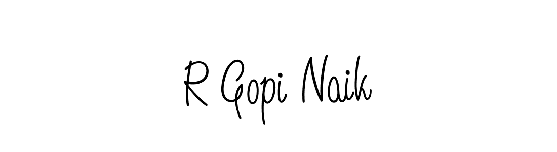 Also we have R Gopi Naik name is the best signature style. Create professional handwritten signature collection using Angelique-Rose-font-FFP autograph style. R Gopi Naik signature style 5 images and pictures png