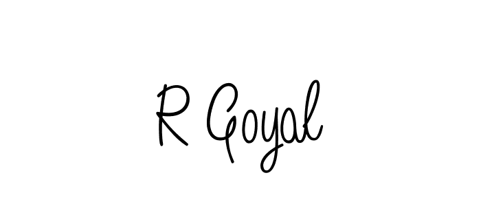 R Goyal stylish signature style. Best Handwritten Sign (Angelique-Rose-font-FFP) for my name. Handwritten Signature Collection Ideas for my name R Goyal. R Goyal signature style 5 images and pictures png