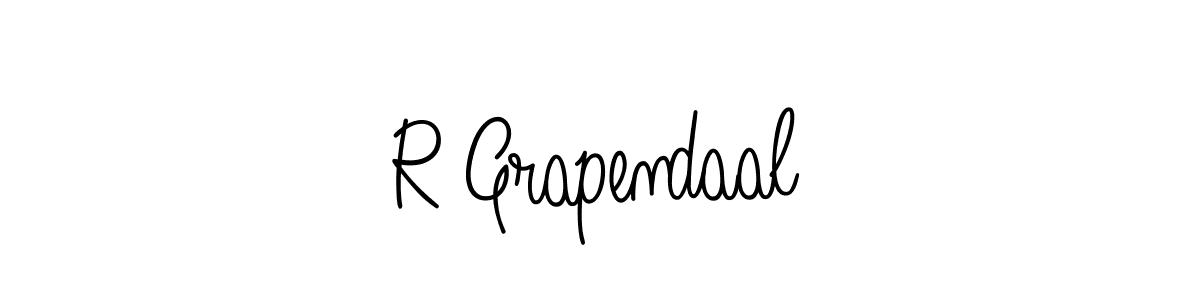 Make a beautiful signature design for name R Grapendaal. With this signature (Angelique-Rose-font-FFP) style, you can create a handwritten signature for free. R Grapendaal signature style 5 images and pictures png