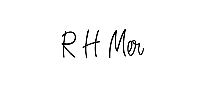 How to Draw R H Mer signature style? Angelique-Rose-font-FFP is a latest design signature styles for name R H Mer. R H Mer signature style 5 images and pictures png