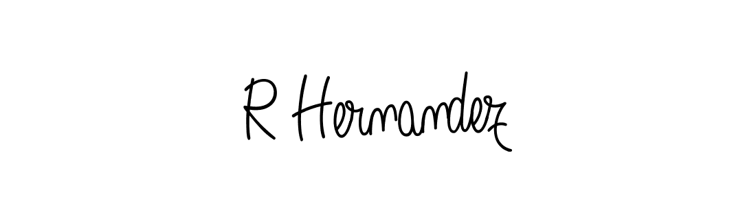 Angelique-Rose-font-FFP is a professional signature style that is perfect for those who want to add a touch of class to their signature. It is also a great choice for those who want to make their signature more unique. Get R Hernandez name to fancy signature for free. R Hernandez signature style 5 images and pictures png