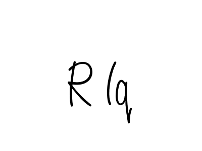 The best way (Angelique-Rose-font-FFP) to make a short signature is to pick only two or three words in your name. The name R Iq include a total of six letters. For converting this name. R Iq signature style 5 images and pictures png