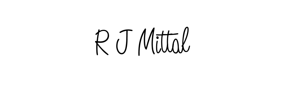 Design your own signature with our free online signature maker. With this signature software, you can create a handwritten (Angelique-Rose-font-FFP) signature for name R J Mittal. R J Mittal signature style 5 images and pictures png