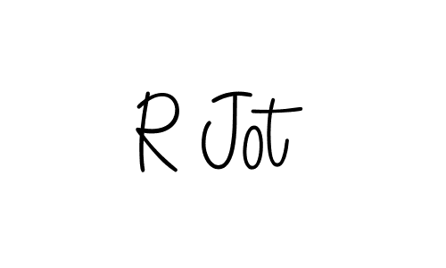 Design your own signature with our free online signature maker. With this signature software, you can create a handwritten (Angelique-Rose-font-FFP) signature for name R Jot. R Jot signature style 5 images and pictures png