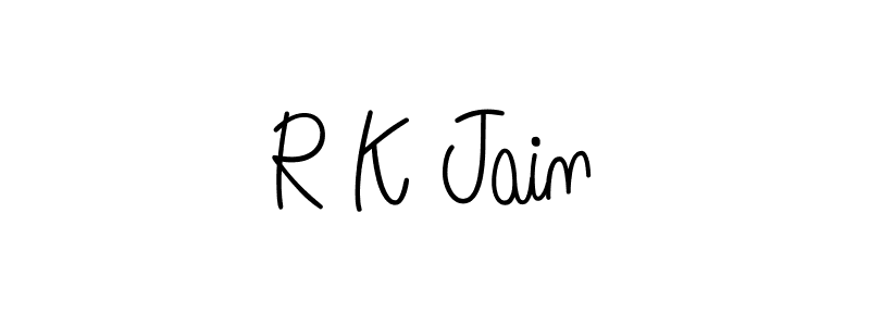 R K Jain stylish signature style. Best Handwritten Sign (Angelique-Rose-font-FFP) for my name. Handwritten Signature Collection Ideas for my name R K Jain. R K Jain signature style 5 images and pictures png