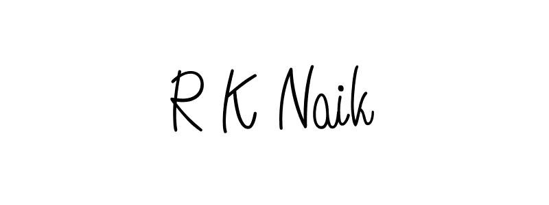 Create a beautiful signature design for name R K Naik. With this signature (Angelique-Rose-font-FFP) fonts, you can make a handwritten signature for free. R K Naik signature style 5 images and pictures png