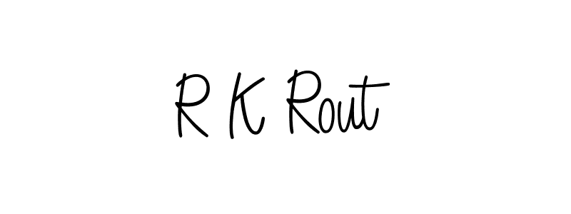 How to Draw R K Rout signature style? Angelique-Rose-font-FFP is a latest design signature styles for name R K Rout. R K Rout signature style 5 images and pictures png