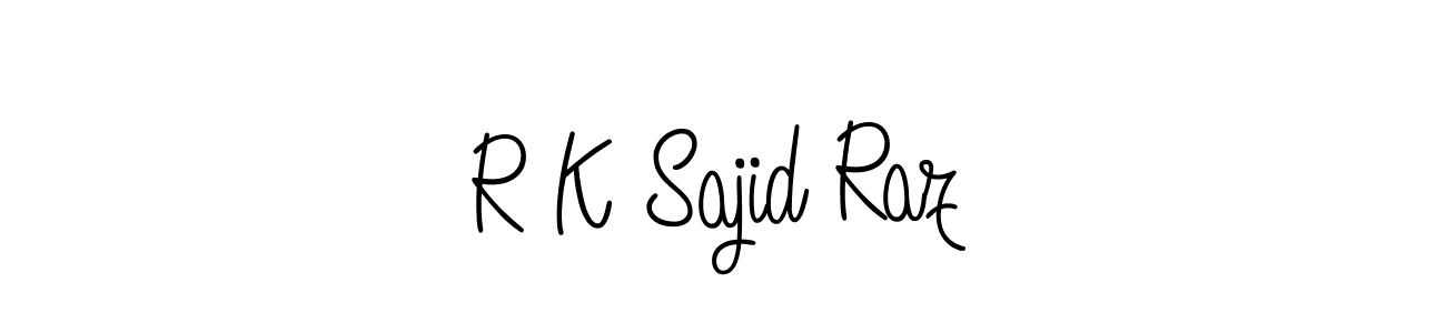 It looks lik you need a new signature style for name R K Sajid Raz. Design unique handwritten (Angelique-Rose-font-FFP) signature with our free signature maker in just a few clicks. R K Sajid Raz signature style 5 images and pictures png