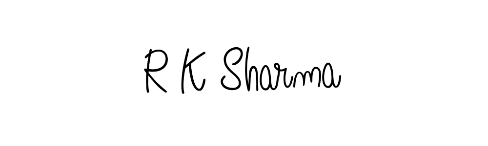 Design your own signature with our free online signature maker. With this signature software, you can create a handwritten (Angelique-Rose-font-FFP) signature for name R K Sharma. R K Sharma signature style 5 images and pictures png