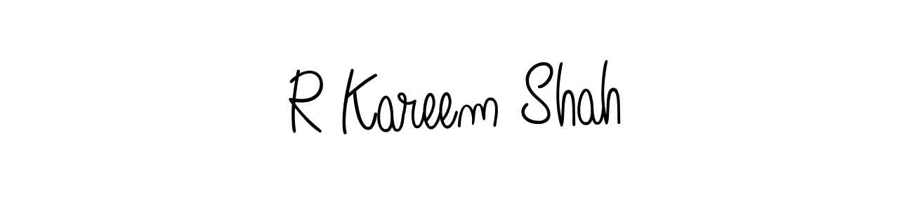 How to make R Kareem Shah signature? Angelique-Rose-font-FFP is a professional autograph style. Create handwritten signature for R Kareem Shah name. R Kareem Shah signature style 5 images and pictures png