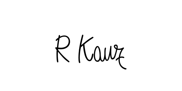 Also we have R Kauz name is the best signature style. Create professional handwritten signature collection using Angelique-Rose-font-FFP autograph style. R Kauz signature style 5 images and pictures png