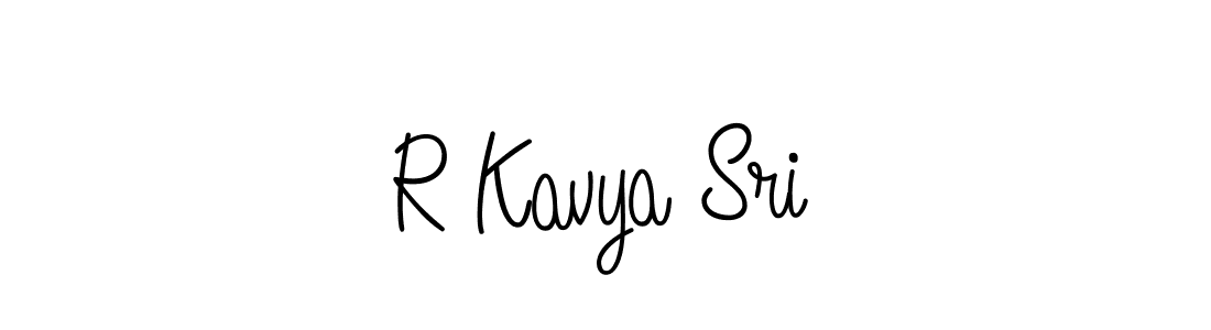 How to make R Kavya Sri signature? Angelique-Rose-font-FFP is a professional autograph style. Create handwritten signature for R Kavya Sri name. R Kavya Sri signature style 5 images and pictures png