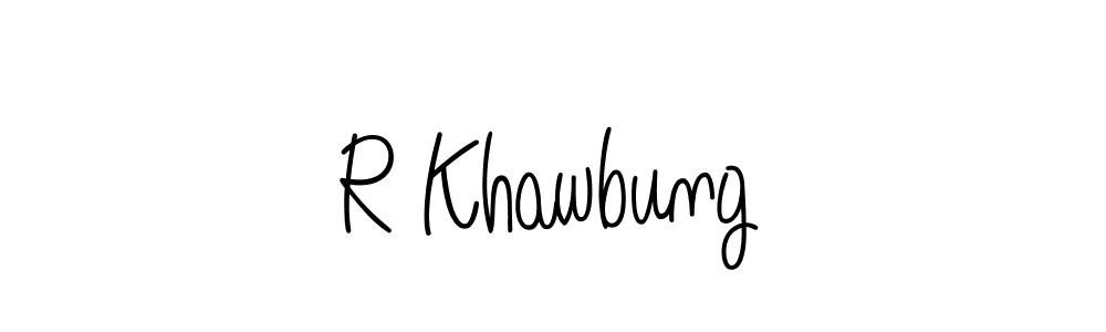 R Khawbung stylish signature style. Best Handwritten Sign (Angelique-Rose-font-FFP) for my name. Handwritten Signature Collection Ideas for my name R Khawbung. R Khawbung signature style 5 images and pictures png