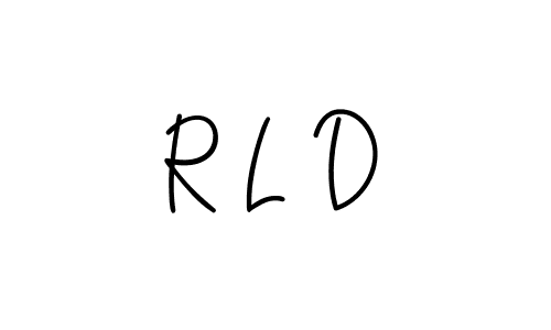 Make a beautiful signature design for name R L D. With this signature (Angelique-Rose-font-FFP) style, you can create a handwritten signature for free. R L D signature style 5 images and pictures png