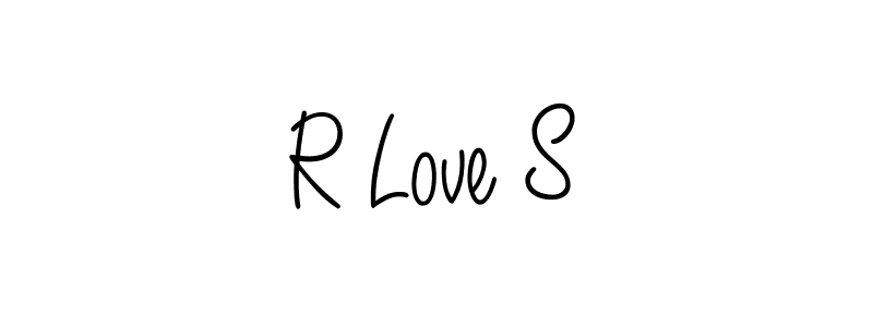 Best and Professional Signature Style for R Love S. Angelique-Rose-font-FFP Best Signature Style Collection. R Love S signature style 5 images and pictures png