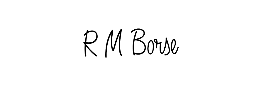 How to make R M Borse signature? Angelique-Rose-font-FFP is a professional autograph style. Create handwritten signature for R M Borse name. R M Borse signature style 5 images and pictures png