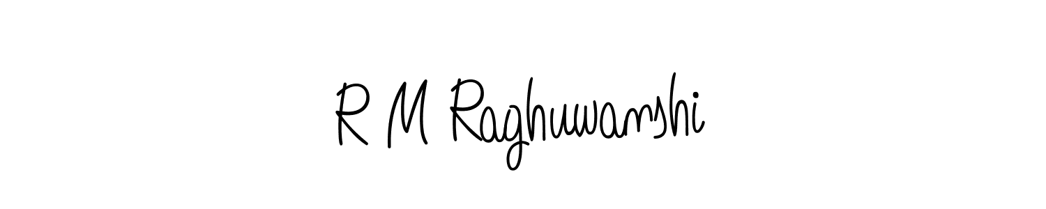 Angelique-Rose-font-FFP is a professional signature style that is perfect for those who want to add a touch of class to their signature. It is also a great choice for those who want to make their signature more unique. Get R M Raghuwanshi name to fancy signature for free. R M Raghuwanshi signature style 5 images and pictures png