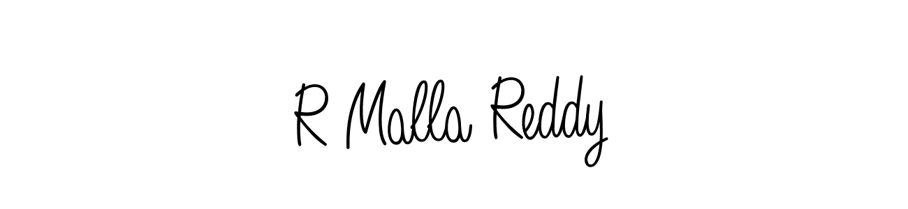 Also we have R Malla Reddy name is the best signature style. Create professional handwritten signature collection using Angelique-Rose-font-FFP autograph style. R Malla Reddy signature style 5 images and pictures png