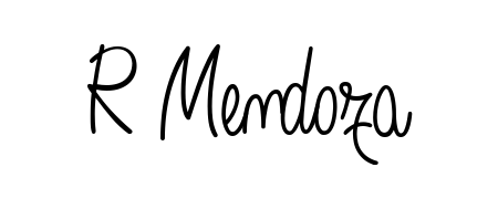 This is the best signature style for the R Mendoza name. Also you like these signature font (Angelique-Rose-font-FFP). Mix name signature. R Mendoza signature style 5 images and pictures png