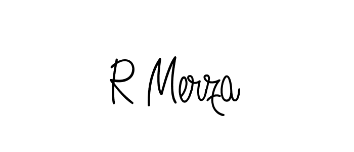 Also You can easily find your signature by using the search form. We will create R Merza name handwritten signature images for you free of cost using Angelique-Rose-font-FFP sign style. R Merza signature style 5 images and pictures png