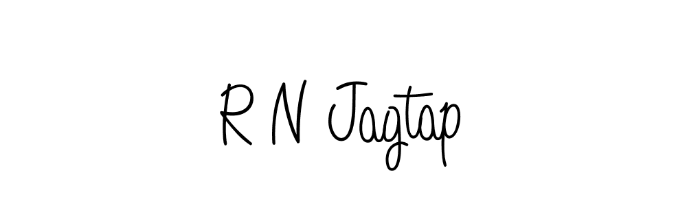 if you are searching for the best signature style for your name R N Jagtap. so please give up your signature search. here we have designed multiple signature styles  using Angelique-Rose-font-FFP. R N Jagtap signature style 5 images and pictures png