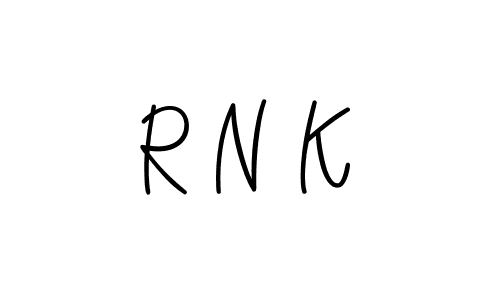 How to Draw R N K signature style? Angelique-Rose-font-FFP is a latest design signature styles for name R N K. R N K signature style 5 images and pictures png