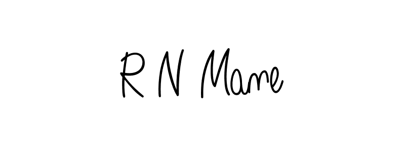 You should practise on your own different ways (Angelique-Rose-font-FFP) to write your name (R N Mane) in signature. don't let someone else do it for you. R N Mane signature style 5 images and pictures png