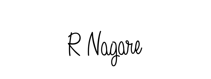 Make a beautiful signature design for name R Nagare. With this signature (Angelique-Rose-font-FFP) style, you can create a handwritten signature for free. R Nagare signature style 5 images and pictures png