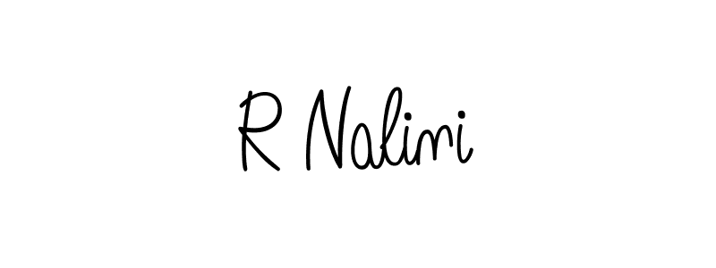 Make a beautiful signature design for name R Nalini. Use this online signature maker to create a handwritten signature for free. R Nalini signature style 5 images and pictures png