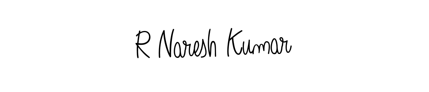 How to Draw R Naresh Kumar signature style? Angelique-Rose-font-FFP is a latest design signature styles for name R Naresh Kumar. R Naresh Kumar signature style 5 images and pictures png