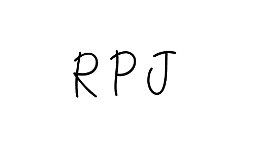 The best way (Angelique-Rose-font-FFP) to make a short signature is to pick only two or three words in your name. The name R P J include a total of six letters. For converting this name. R P J signature style 5 images and pictures png